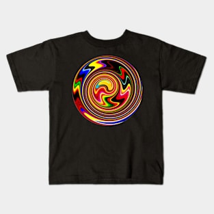 Happy Spiral Of Colors Kids T-Shirt